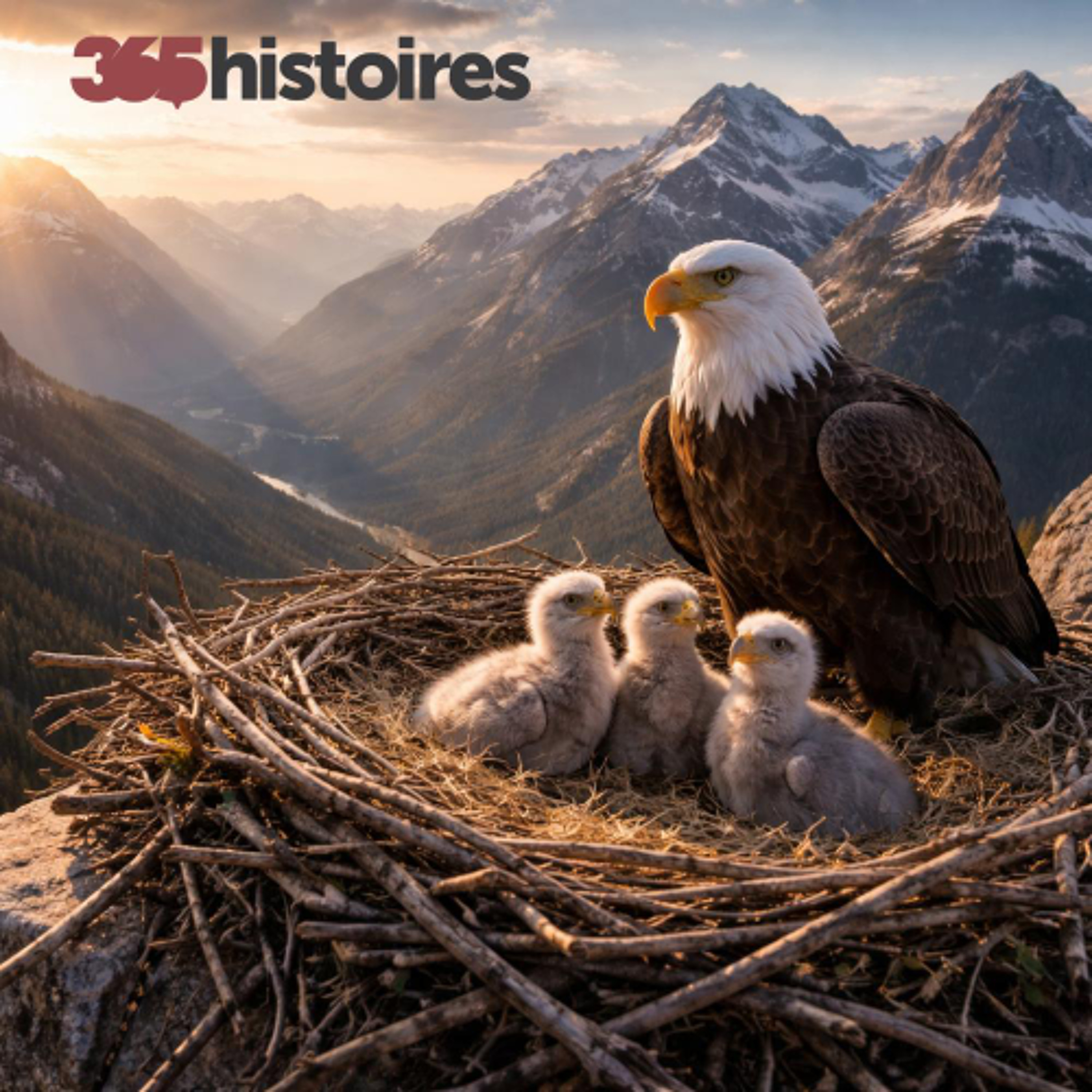 385 Quitter le confort du nid  pour les aiglons.