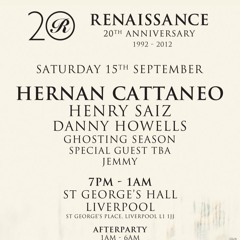 Danny Howells - Renaissance 20th Anniversary - St Georges Hall, Liverpool 15.9.12