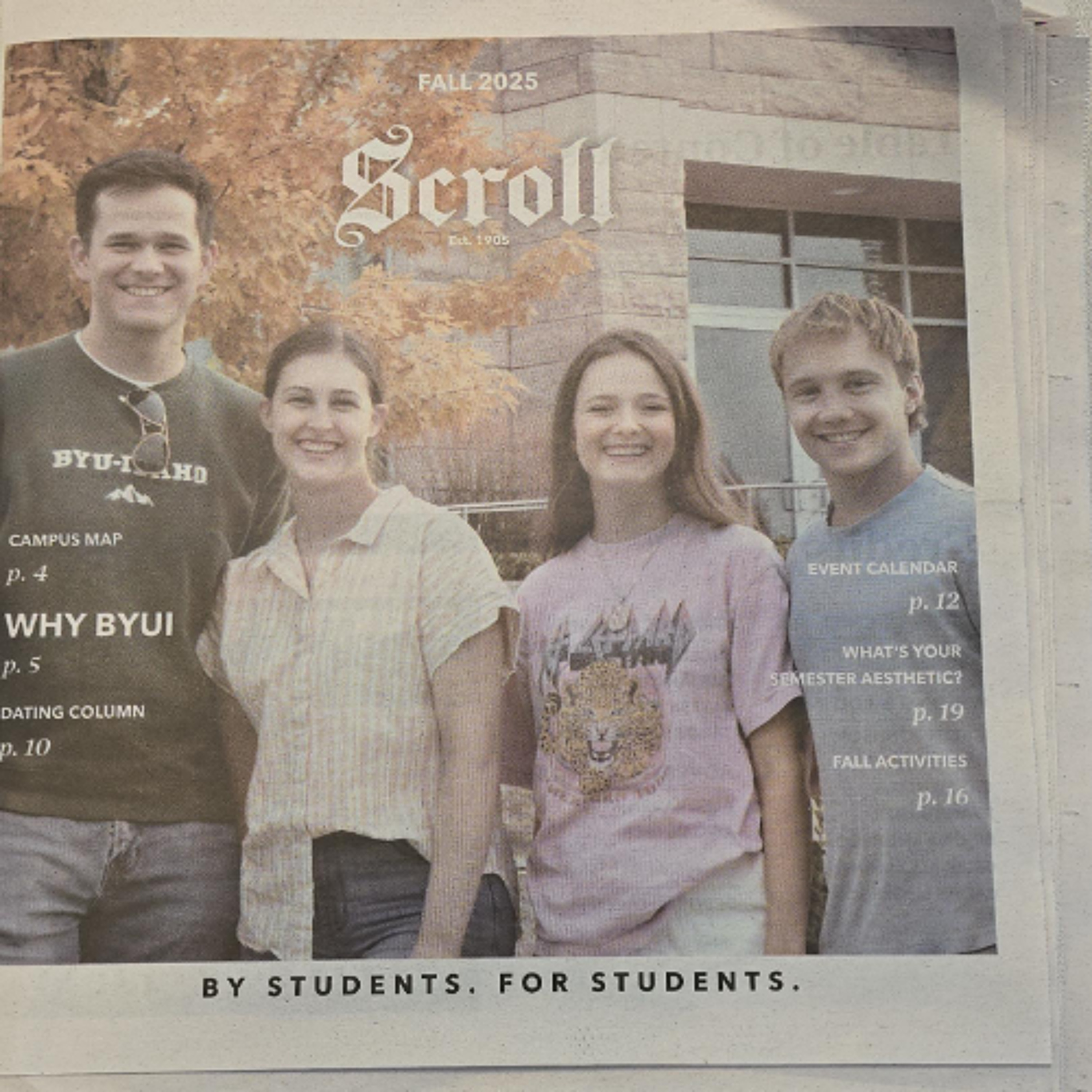 New Fall Semester 2025 Scroll newspaper on news stands episode artwork