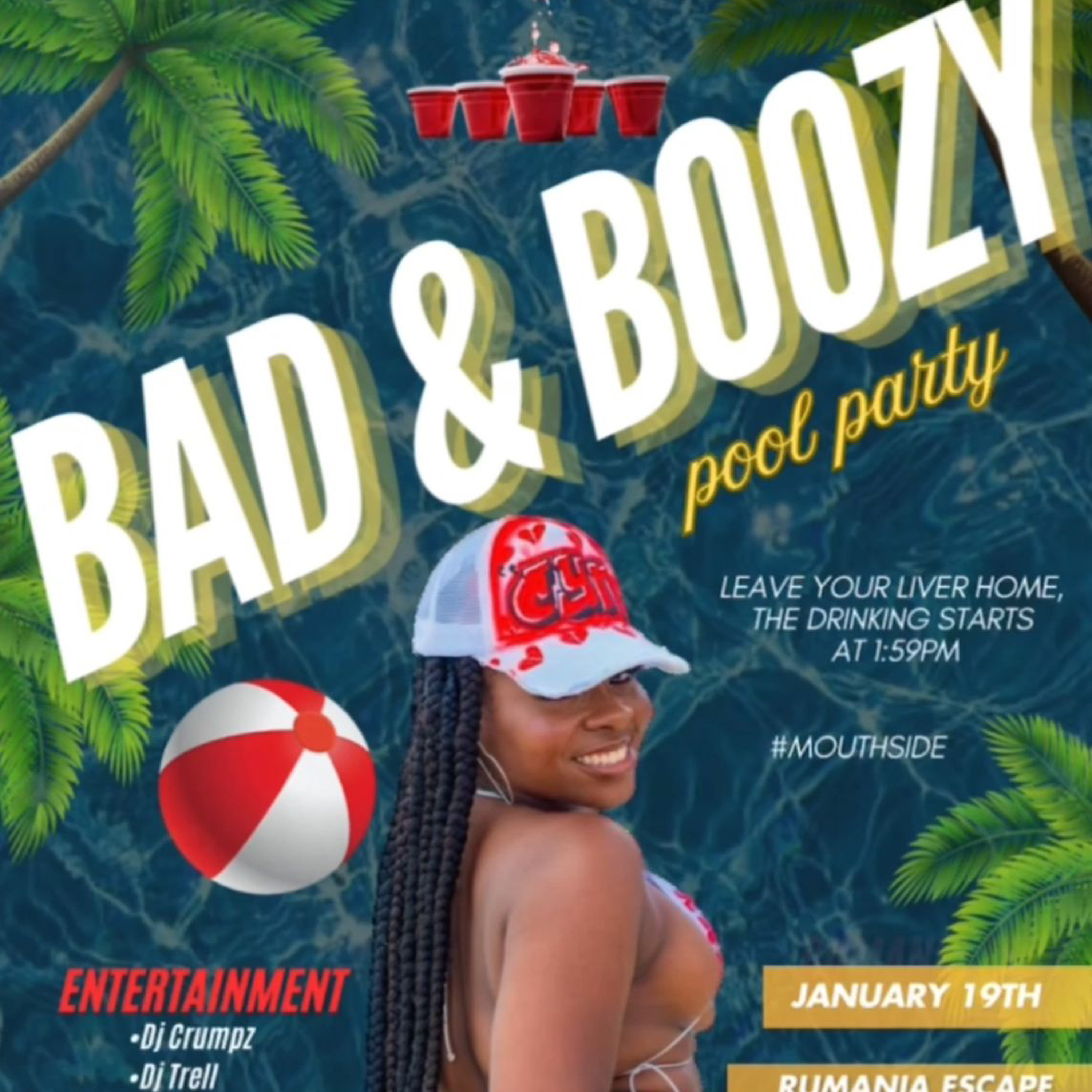Bad & Boozy Pool Party Live Audio (DJ TRELL X D.K.C)