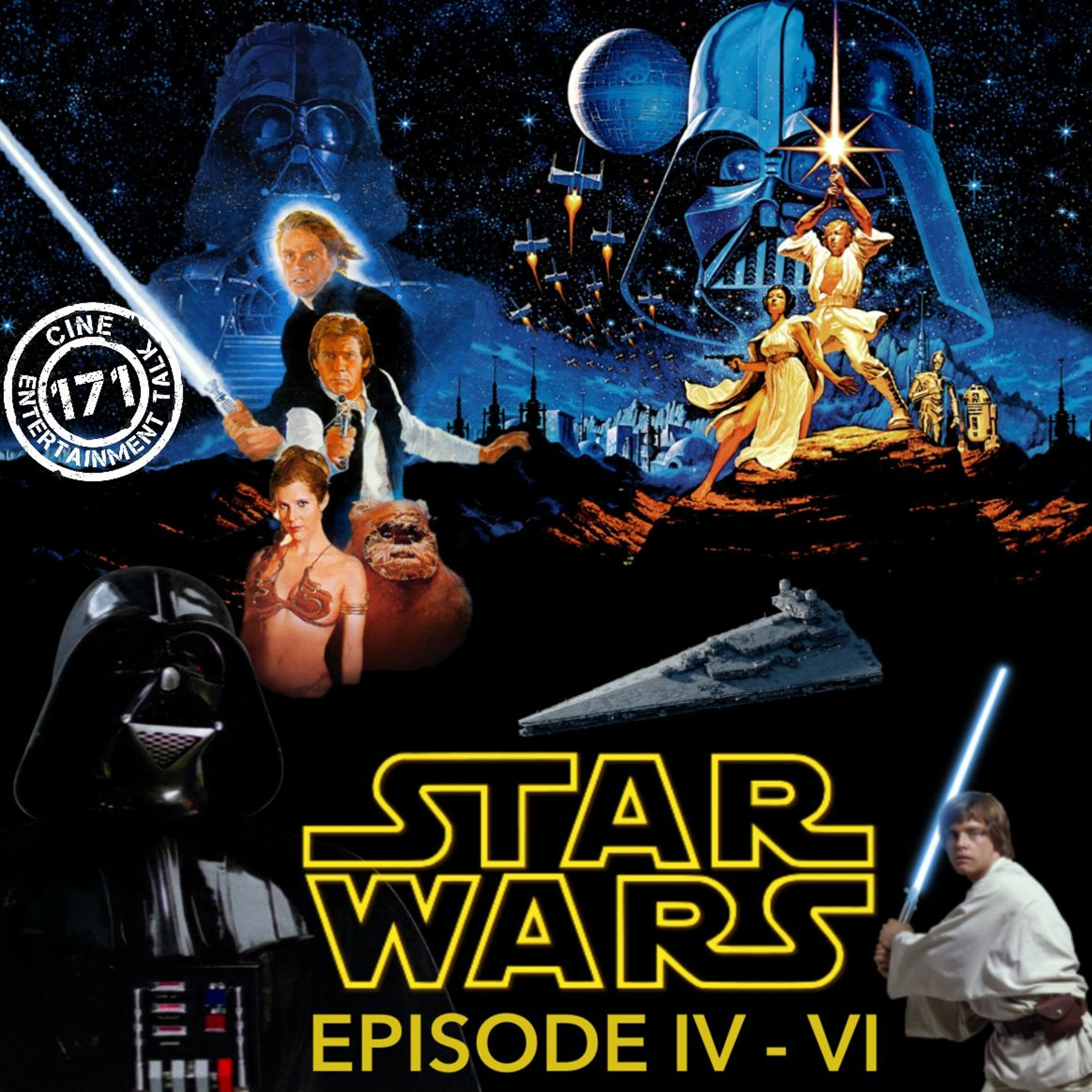 Folge 171 - Star Wars: Episode IV-VI mit Andreas Bardét von Kino+ und Lars Böhl von Bantha-Poodoo
