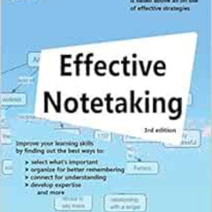 [Access] EBOOK 📔 Effective Notetaking (Study Skills) by Fiona McPherson PDF EBOOK EP