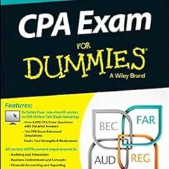 (Digital( CPA Exam For Dummies with Online Practice BY Kenneth W. Boyd (Author) Full Book