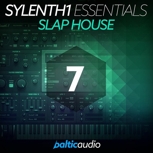Sylenth1 Essentials Vol 7 - Slap House (64 Sylenth1 Presets, 42 MIDI Files) - Soundbank