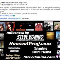 Influences by Steve Bonino #210 - Interview with Carl Weingarten