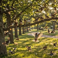 FUNNY BIRDS IN THE PARK