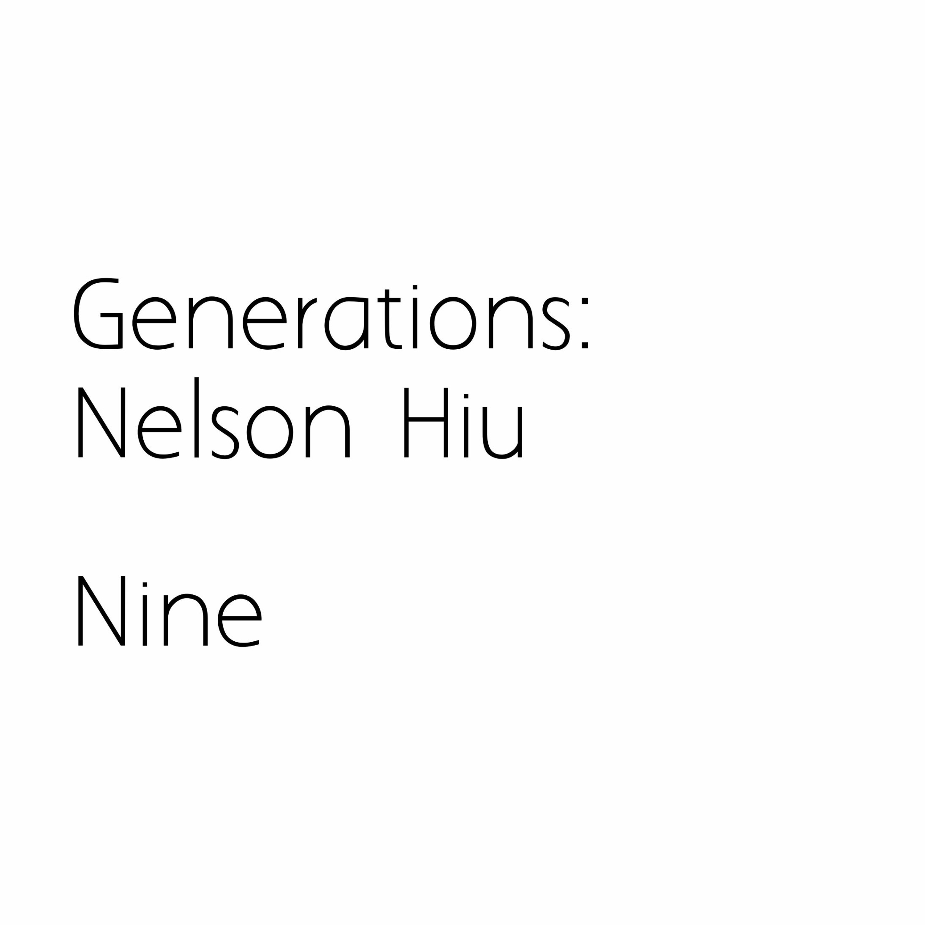 cover of episode Generations : Nelson Hiu : Nine