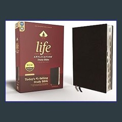 Download Ebook ⚡ NIV, Life Application Study Bible, Third Edition, Bonded Leather, Black, Red Lett