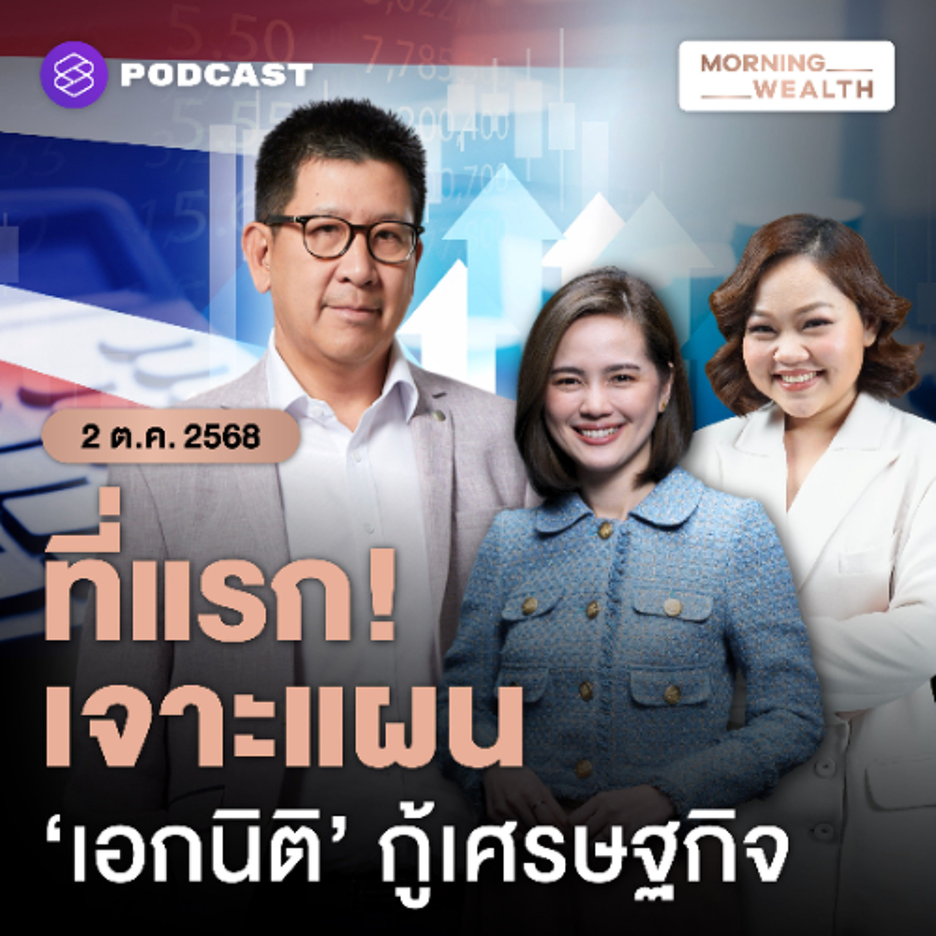 Morning Wealth | เปิดแผนกู้เศรษฐกิจ การคลัง กับ ‘ดร.เอกนิติ’ รมว.คลัง | 2 ตุลาคม 68