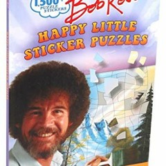 ( FU8 ) Bob Ross Happy Little Sticker Puzzles (Sticker Art Puzzles) by  Gina Gold ( 13h )