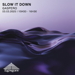 Gaspero - Slow It Down (Mars 2025)