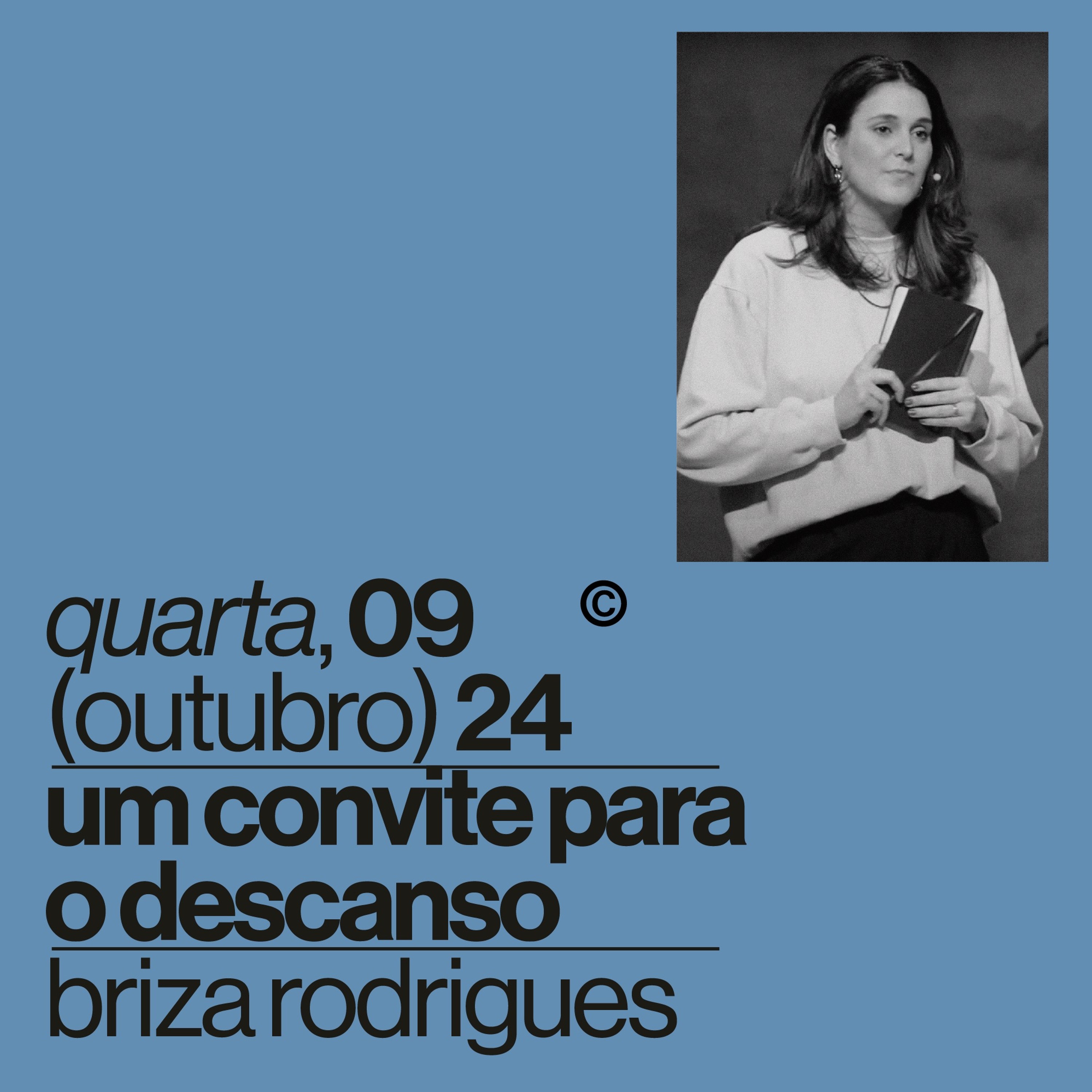 Um convite para o descanso | Igreja Por Amor | Briza Rodrigues | 09 de Outubro de 2024 episode artwork