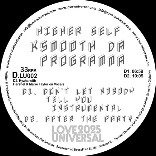 (AUDIO SNIPPET) KSMOOTH DA PROGRAMMA “AFTER THE PARTY” (VOCAL) LOVE UNIVERSAL LU002