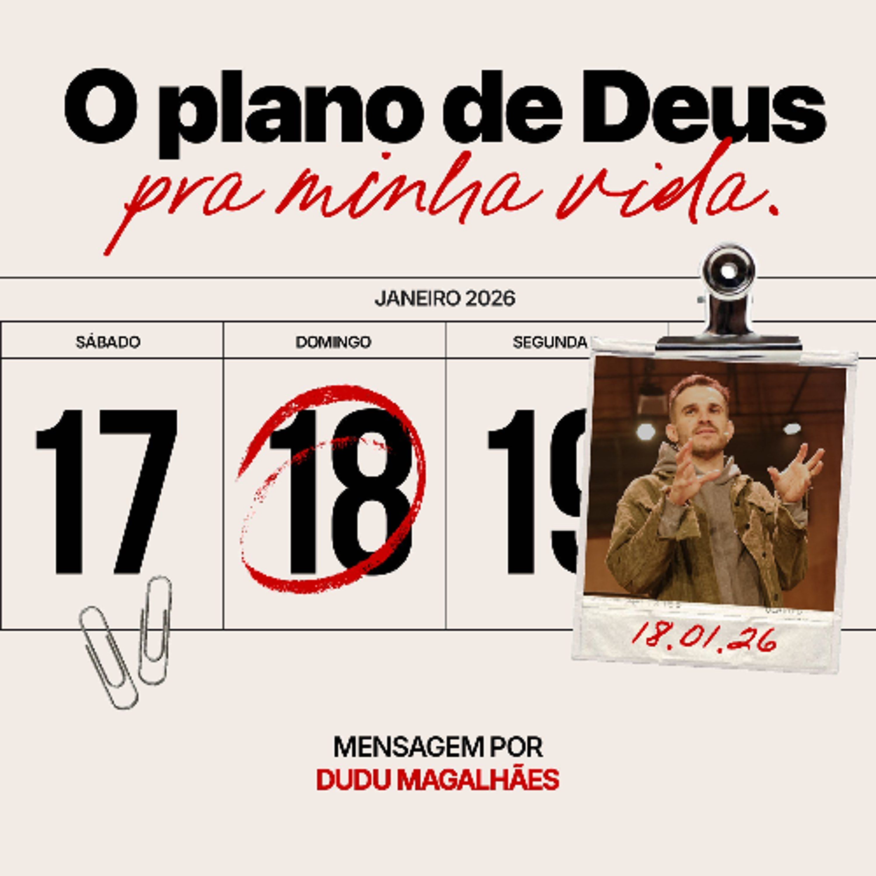 Celebração de Domingo | Igreja Por Amor | Dudu Magalhães | 18 de Janeiro de 2026