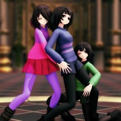 【MMD ll Glitchtale】 ECHO [ Frisk ♥ Betty ♥ Chara ]
