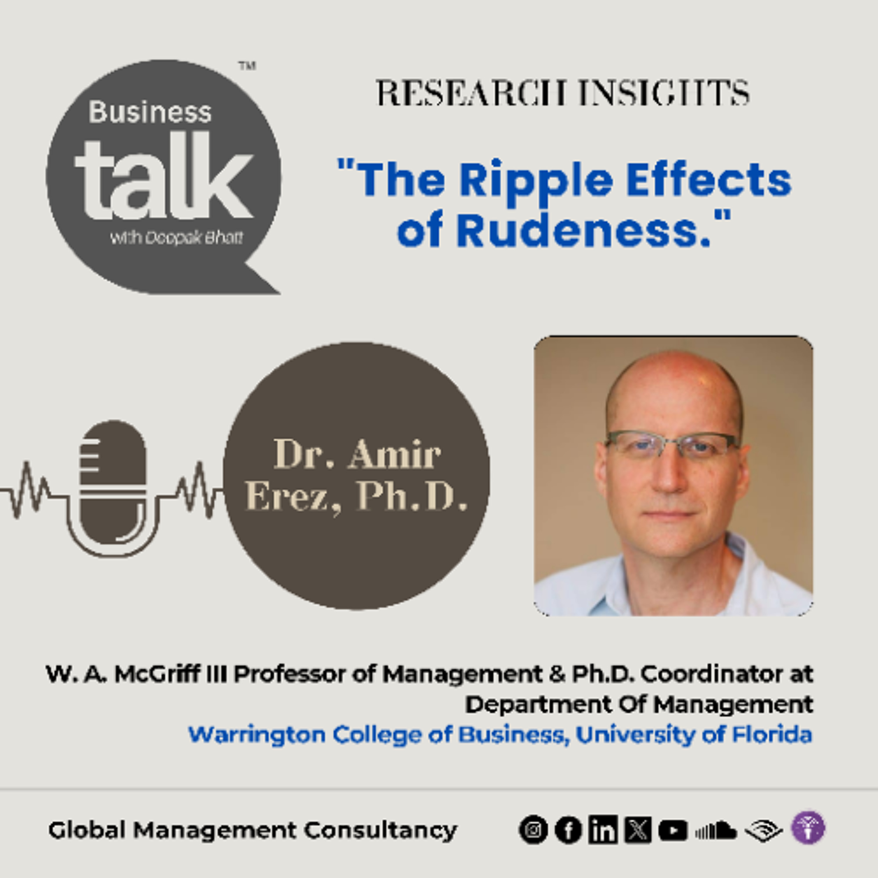 Small Acts, Big Consequences: Dr. Amir Erez on the Hidden Costs of Rudeness episode artwork