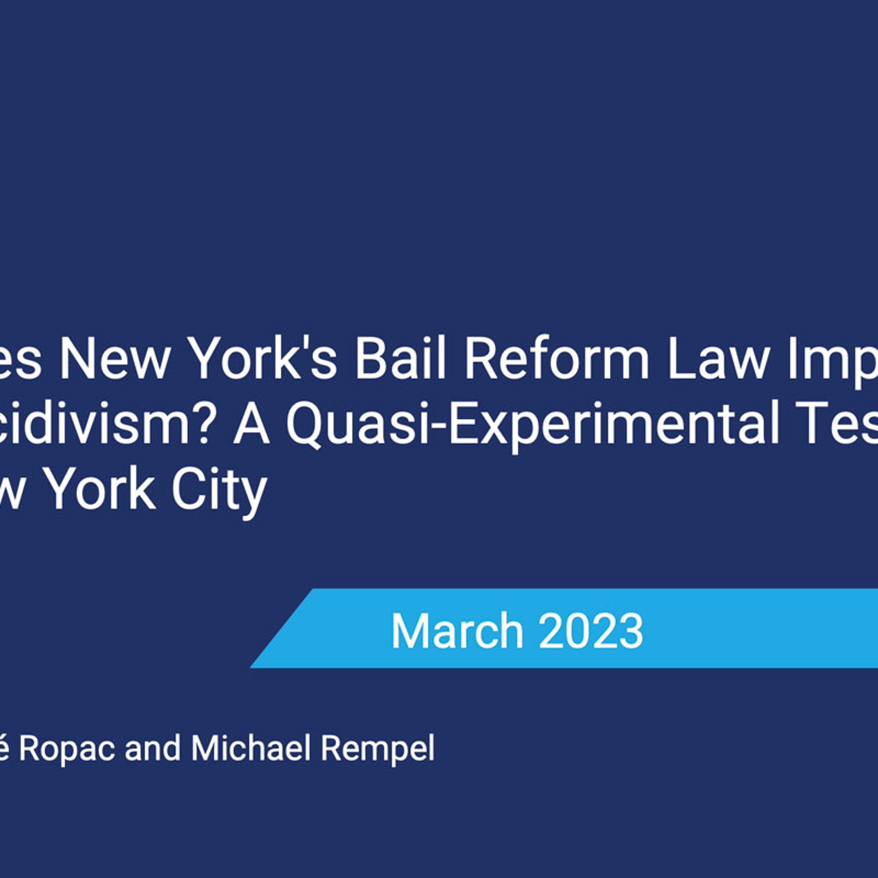 Why Has Bail Reform Been a Topic of Debate Since 2019? episode artwork