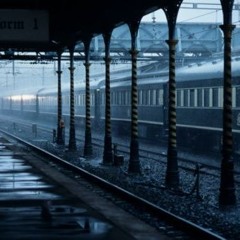 pluie à la gare