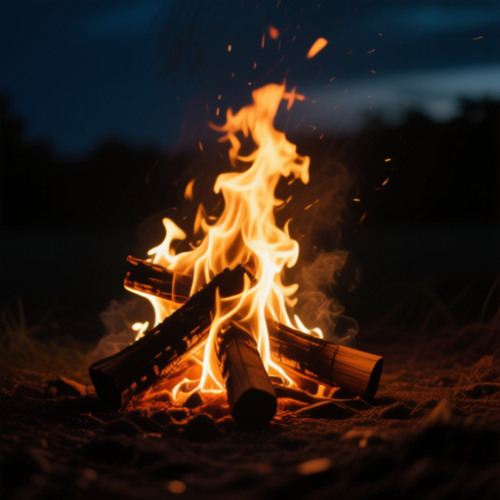 I light a fire in the dark tonight.