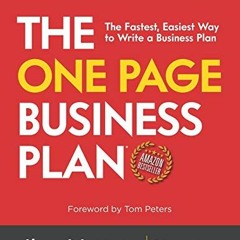 GET [PDF EBOOK EPUB KINDLE] The One Page Business Plan for the Creative Entrepreneur: