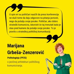 Ep. #228 – O jezičnoj arhitekturi političke komunikacije. Marijana Grbeša-Zenzerović.