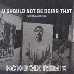 U Should Not Be Doing That- Chris Lorenzo (KOWBOIX Remix)