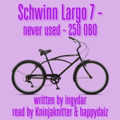 Schwinn Largo 7 - never used - 250 OBO (Purple version)