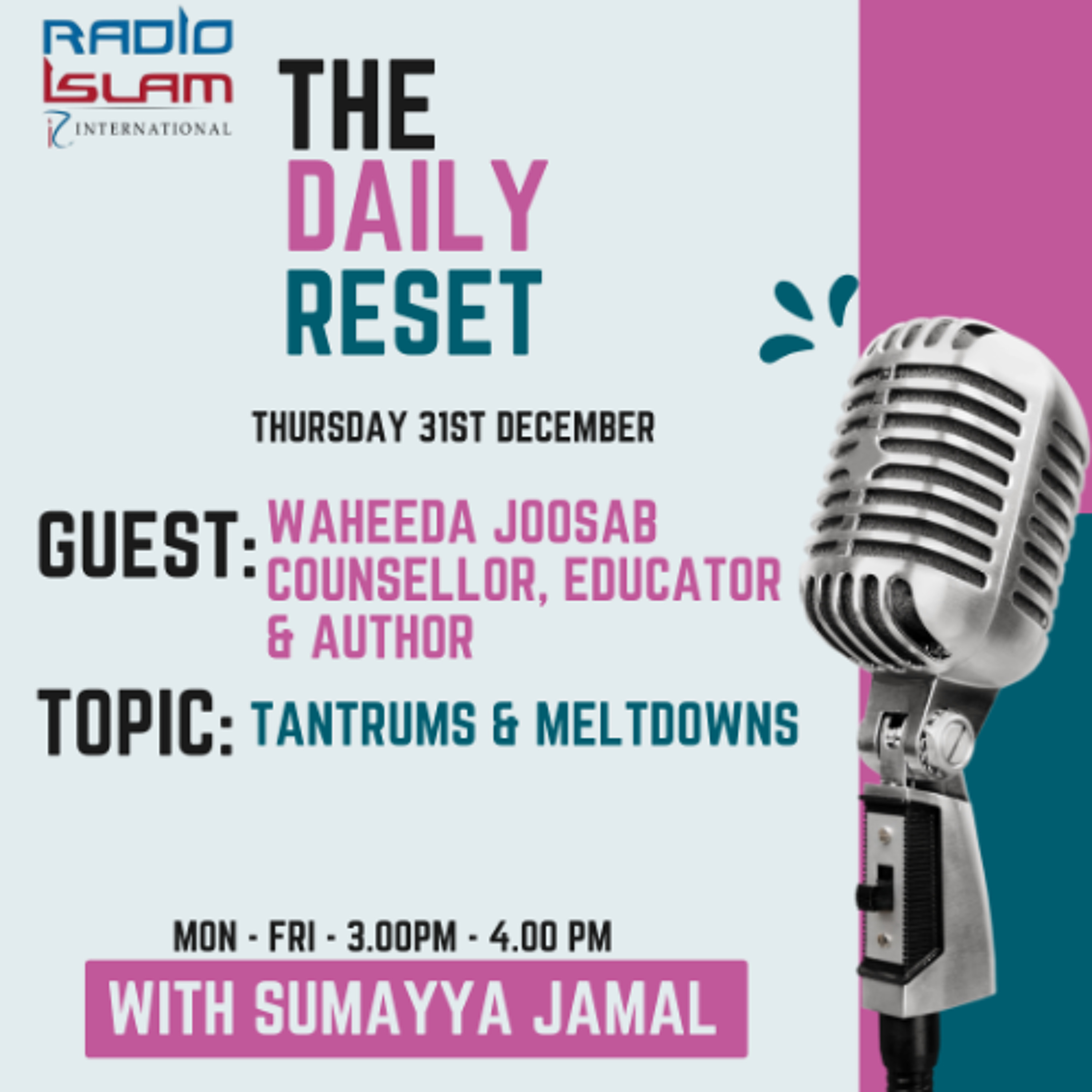 Tantrums & Meltdowns Guest: Waheeda Joosab – Counsellor, Educator & Author
