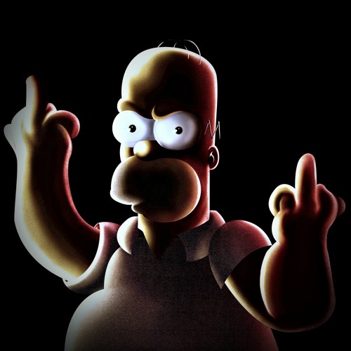 2023 Bart simpson middle finger wallpaper desktop text