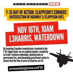F-35 Day of Action: Nov. 16