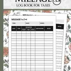 +[ Vehicle Mileage Log Book for Taxes, Mileage Tracker for Car for Self Employed - 120 Pages +Book[