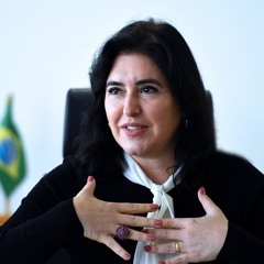Ministra Simone Tebet em entrevista à rádio CBN
