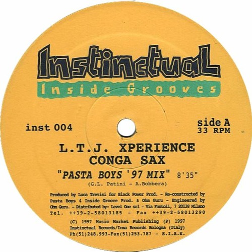 LTJ Xperience - Conga Sax (Pasta Boys '97 Mix)