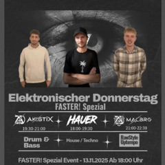 Akøstix DnB Set @ Hauer_Music FASTER! Spezial Twitch