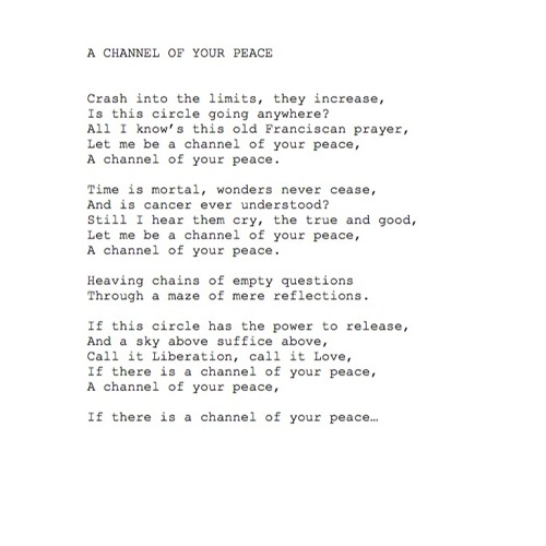 A Channel Of Your Peace