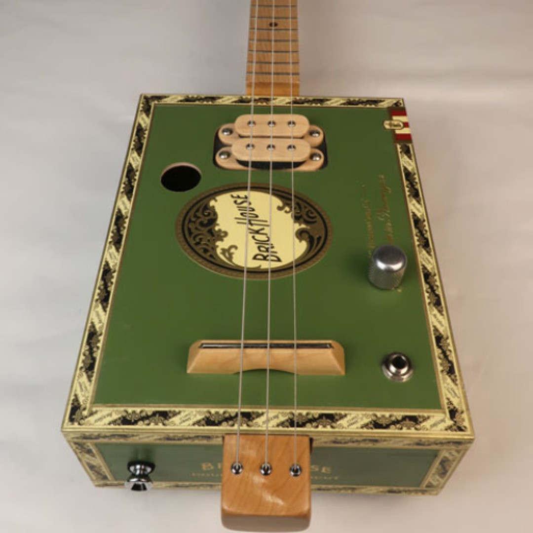 Stream Brick House Humbucker 3 String Cigar Box Guitar CBG