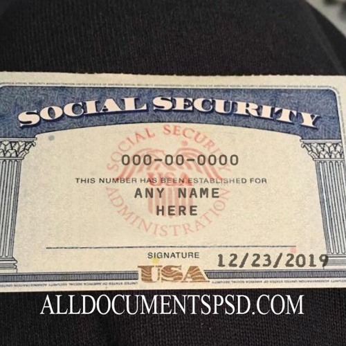 Stream SSN Card Psd Template.rar from PlacnoVrostpu | Listen online for  free on SoundCloud