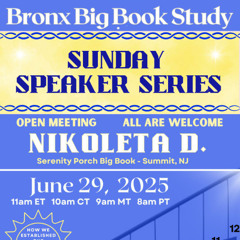 Nikoleta D 6-29-25 Sunday Speaker Series