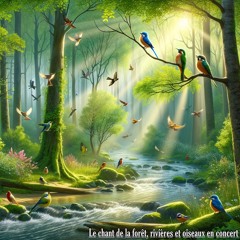 Le chant de l'eau, oiseaux et forêt en harmonie