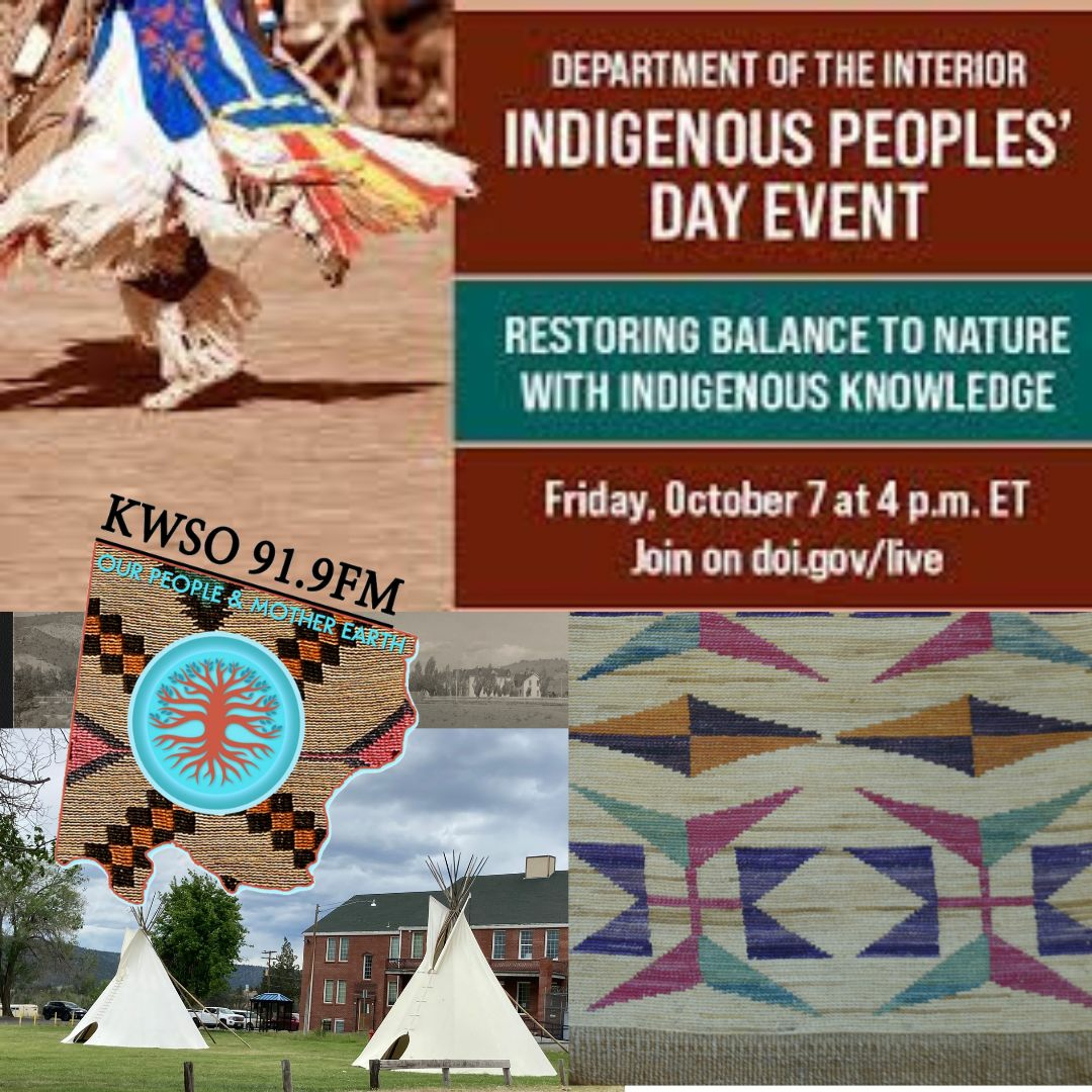 Dept of Interior Indigenous People Day Panel - KWSO Our People & mother Earth Podcast episode artwork