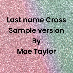 Last name cross (sample)
