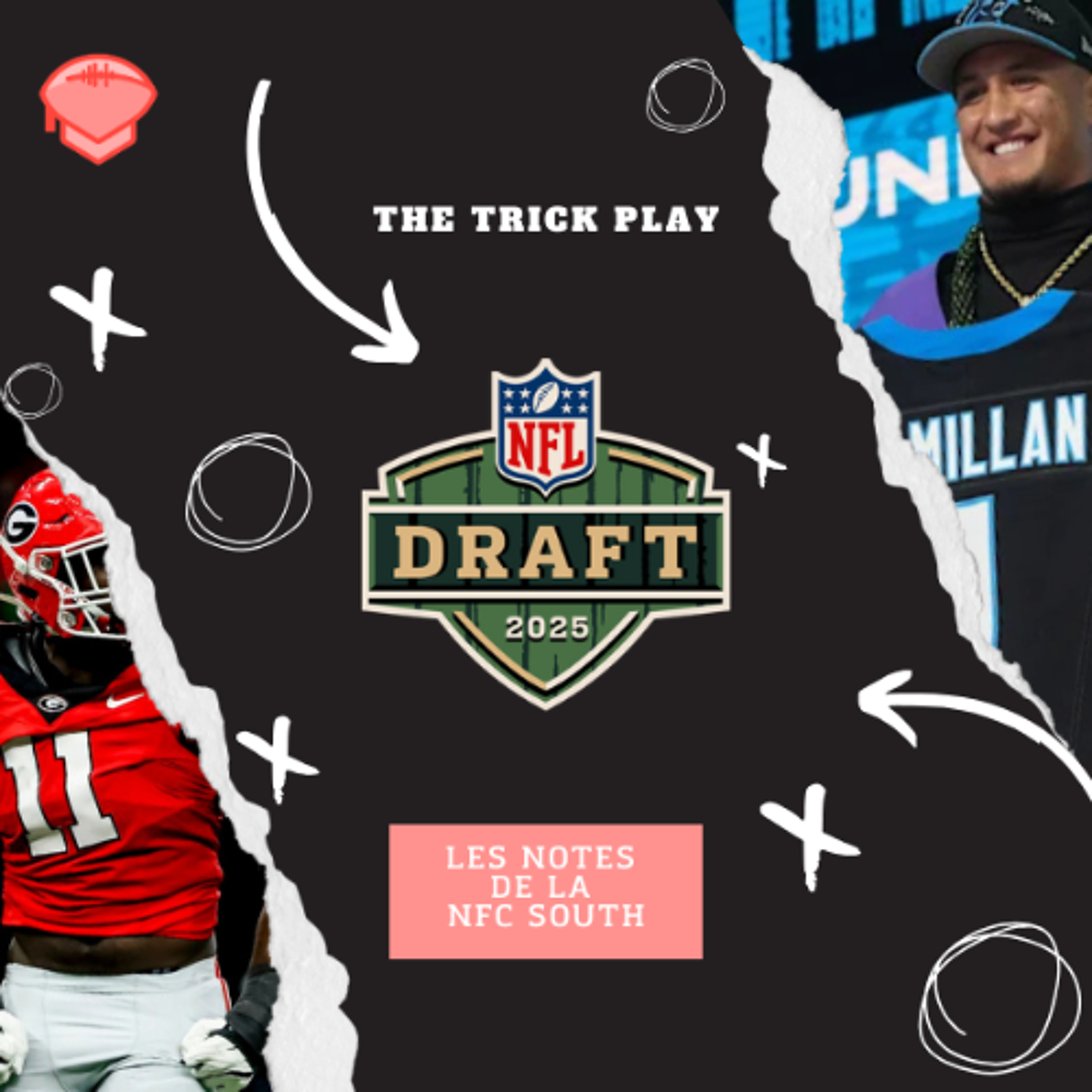 On note la draft 2025 des équipes de la NFC South episode artwork
