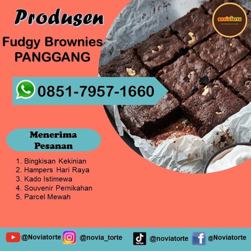 Stream WA 085179571660, Produsen Brownies Fudgy Sekat Noviatorte Di