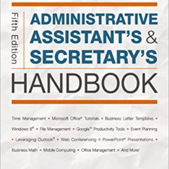 Get PDF √ Administrative Assistant's and Secretary's Handbook by  James Stroman,Kevin