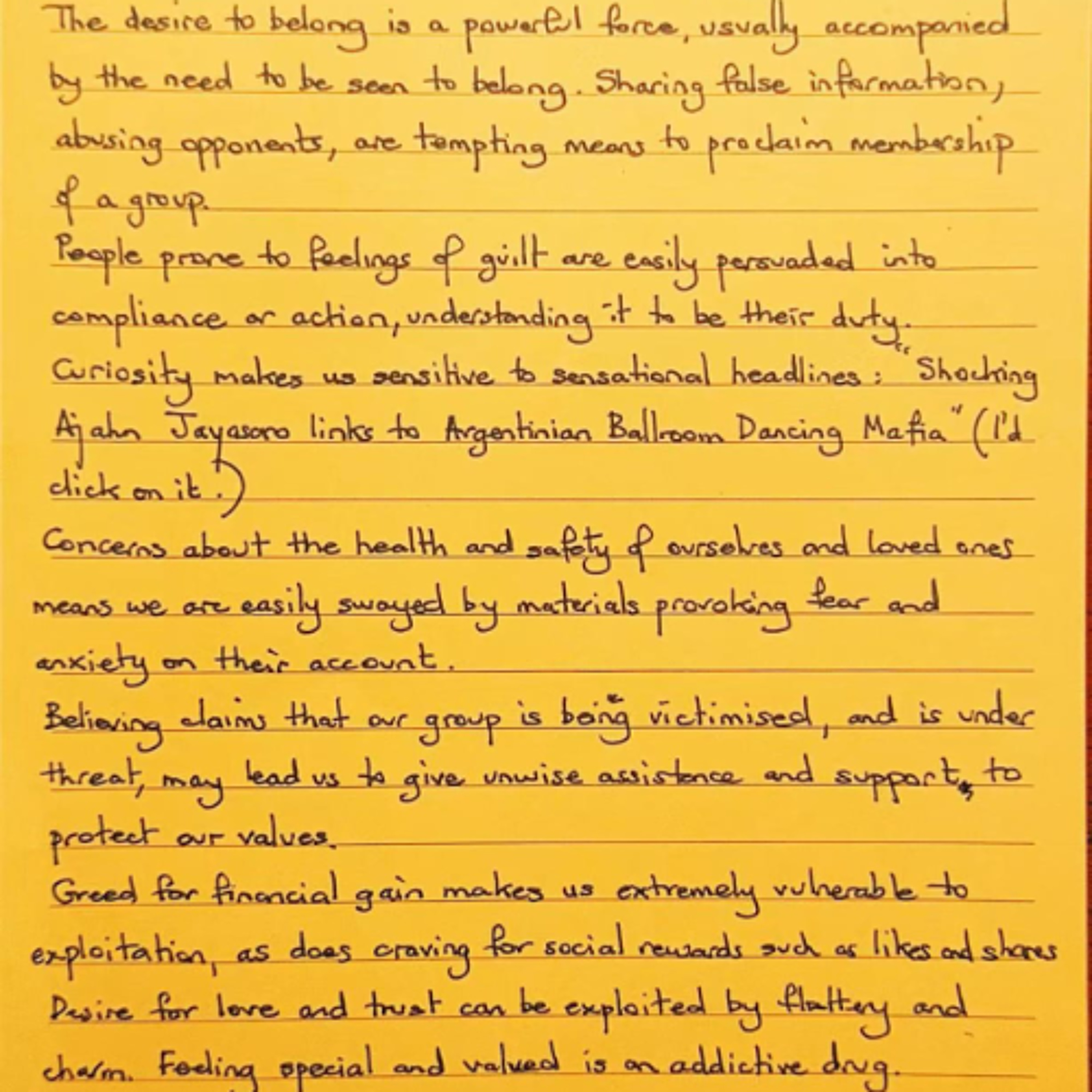 Foglietto Giallo del 30 settembre 2025 sui pericoli dei social