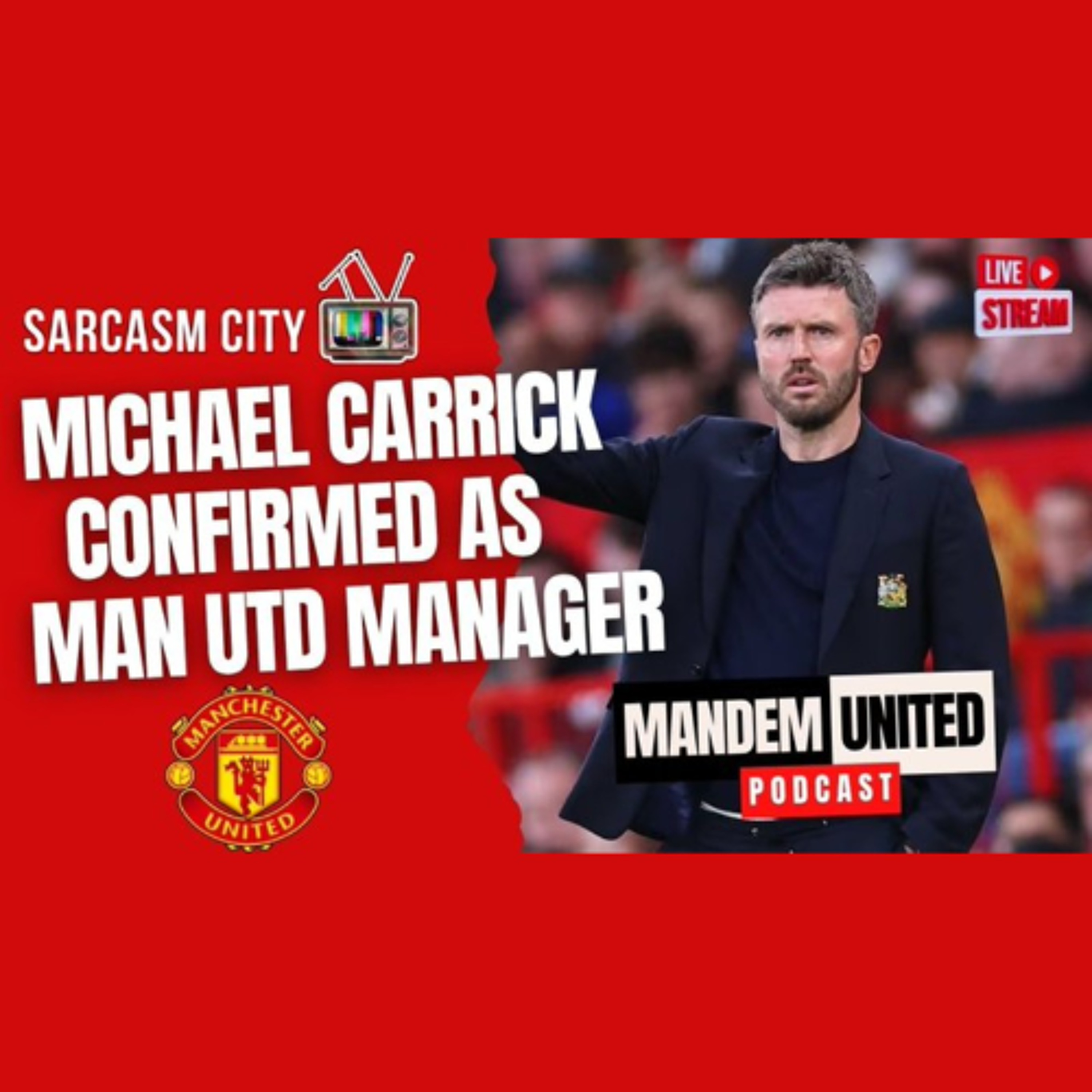 MICHAEL CARRICK CONFIRMED AS MANCHESTER UNITED MANAGER - ManDem United Podcast