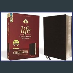 Read$$ 💖 NIV, Life Application Study Bible, Third Edition, Large Print, Bonded Leather, Black, Red