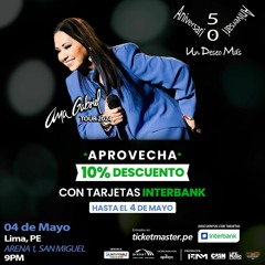 Spot Ana Gabriel en Lima, Perú 2024