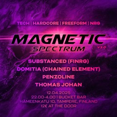 Domitia - Magnetic Spectrum rave invite