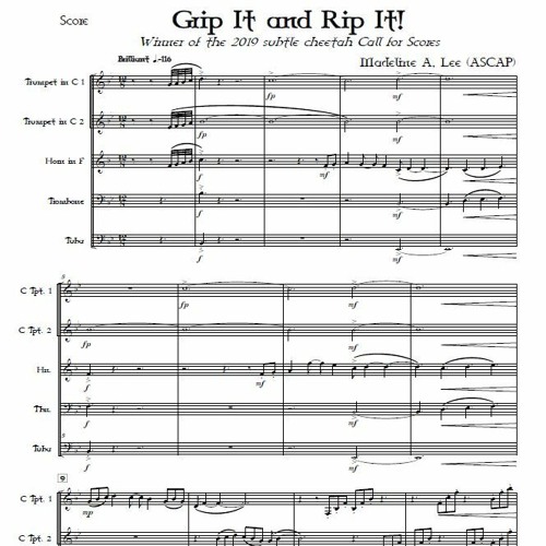 Grip It And Rip It!- Brass Quintet (MIDI)